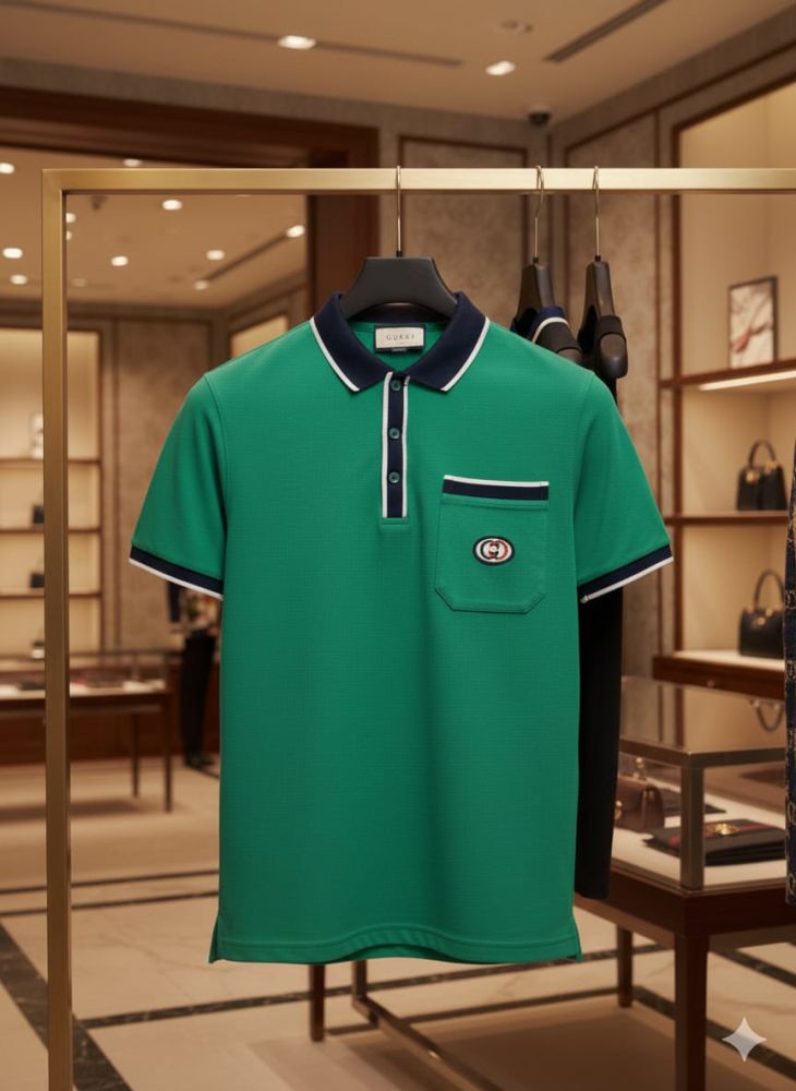 Gucci Green Premium Quality Polo T-shirt-3