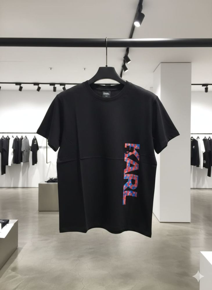 Karl Lagerfeld Black Premium Quality T-shirt-2