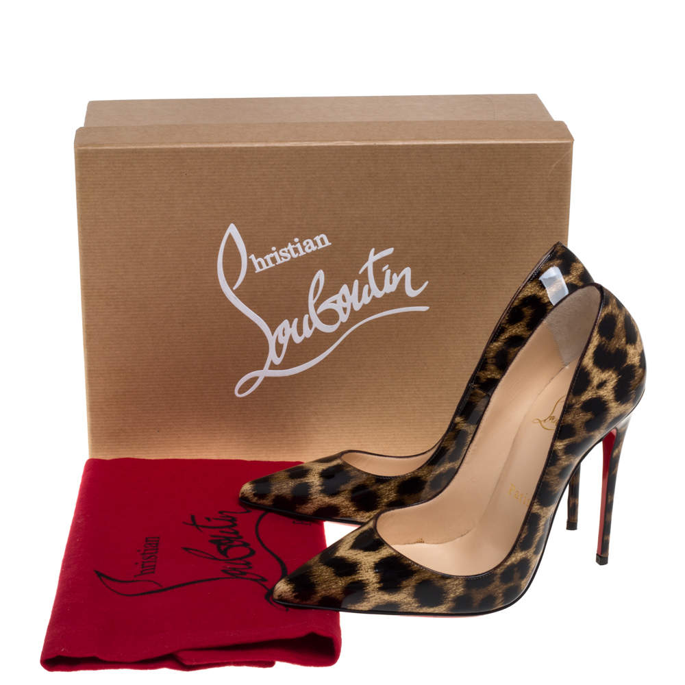 Christian Louboutin Leopard Pigalle Follies 100 Pumps-7