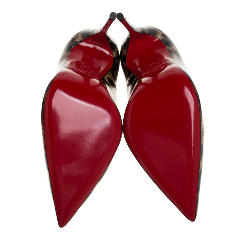 Christian Louboutin Leopard Pigalle Follies 100 Pumps-3