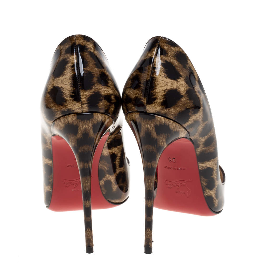 Christian Louboutin Leopard Pigalle Follies 100 Pumps-2