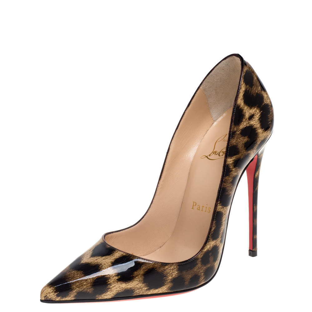 Christian Louboutin Leopard Pigalle Follies 100 Pumps-5