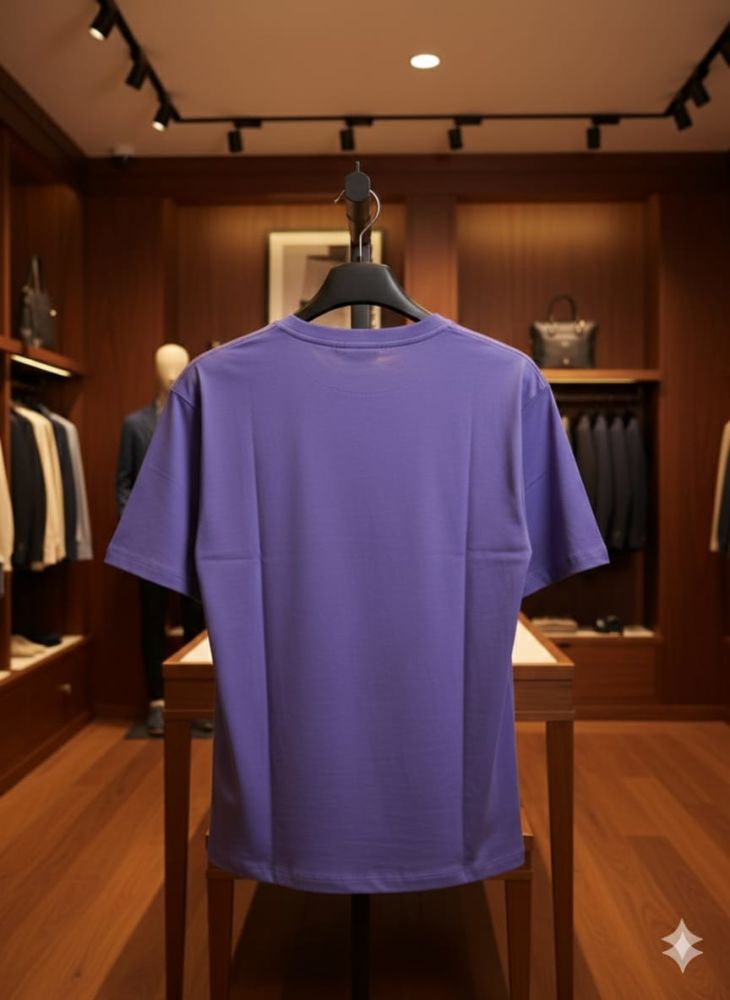 Armani Exchange Blue Premium Quality T-shirt-thumb-3