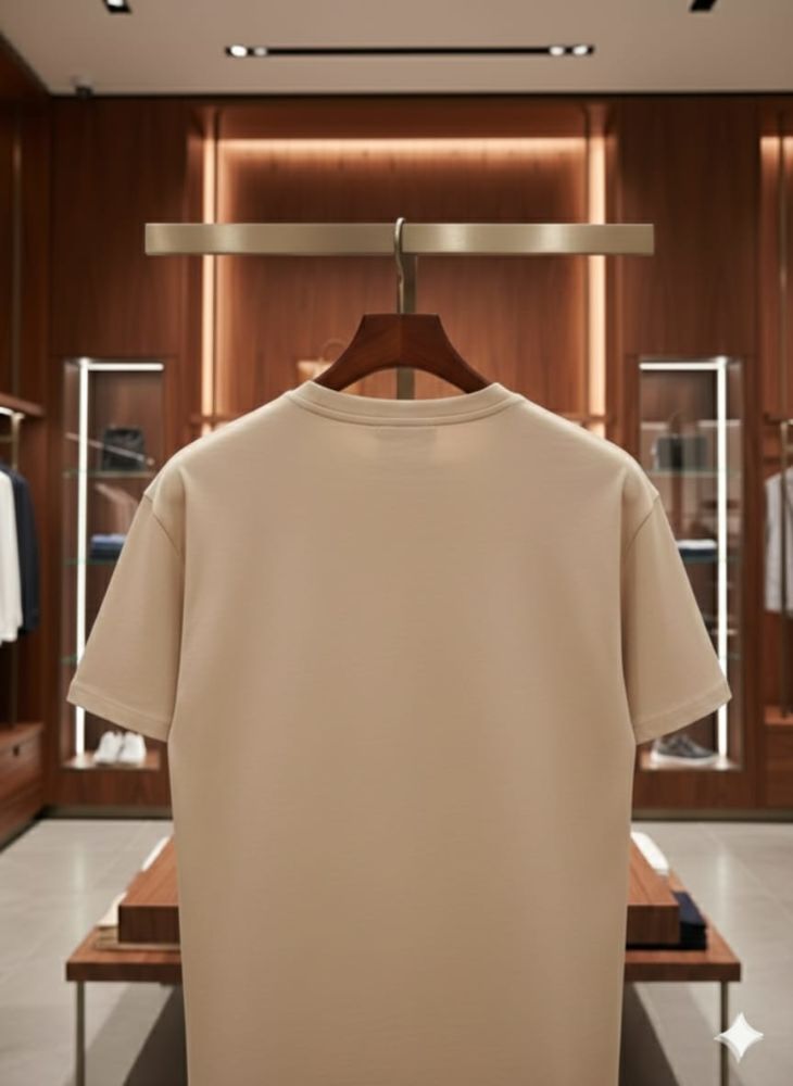 Armani Exchange Cream Premium Quality T-shirt-3