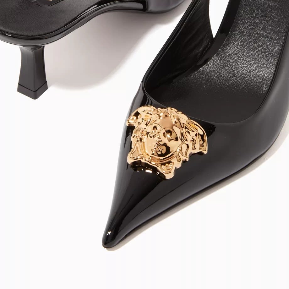 Versace La Medusa Slingback Heel Sandals-2