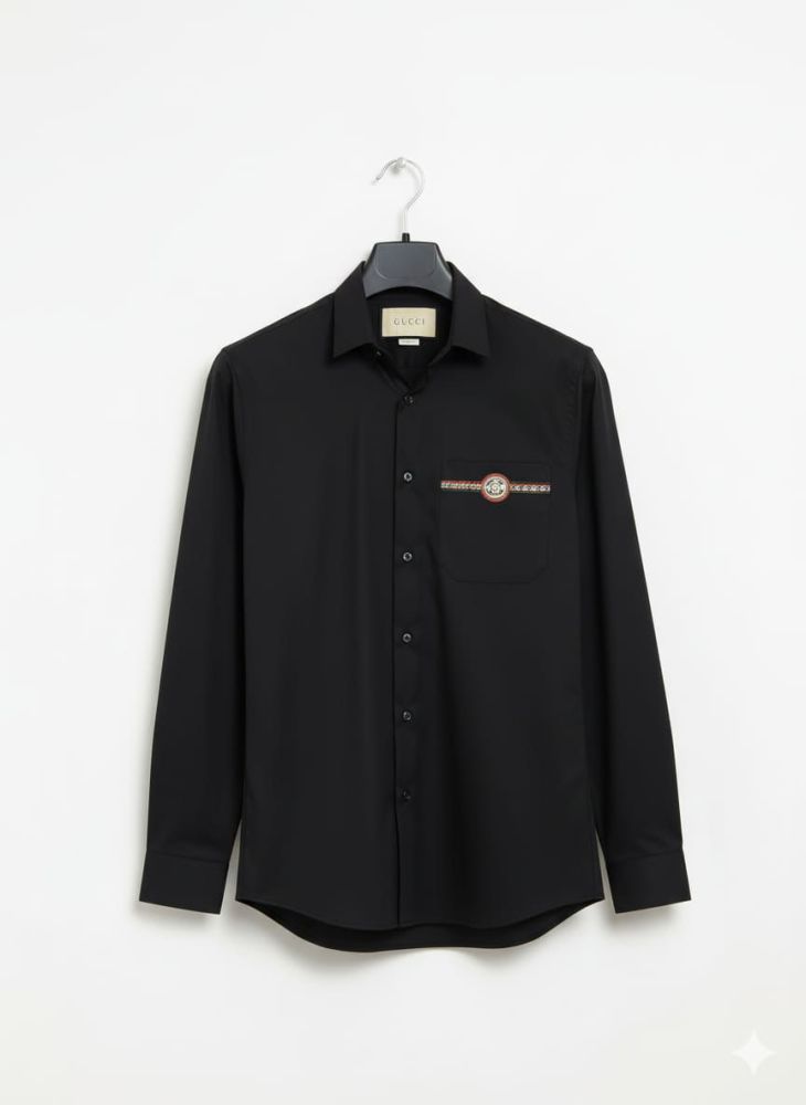 Gucci Black Premium Quality Cotton Shirt-2