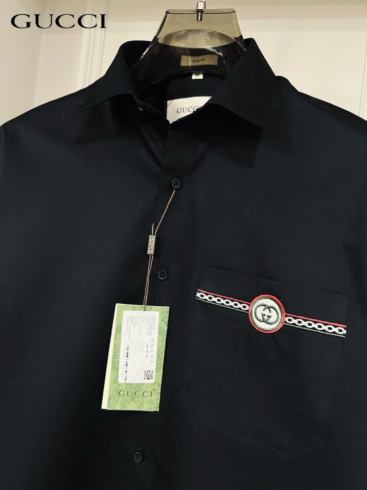 Gucci Black Premium Quality Cotton Shirt-3