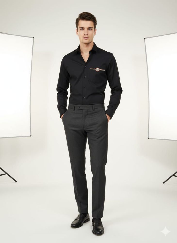 Gucci Black Premium Quality Cotton Shirt-1