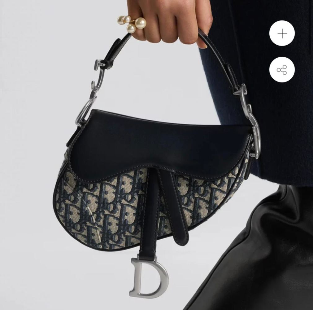 Dior Saddle Small Black Bag-thumb-1