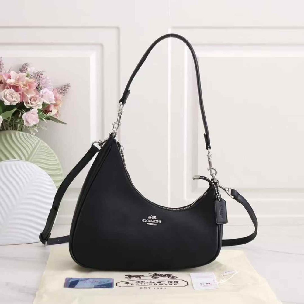 Coach Teri twisted Black Shoulder Bag-thumb-0