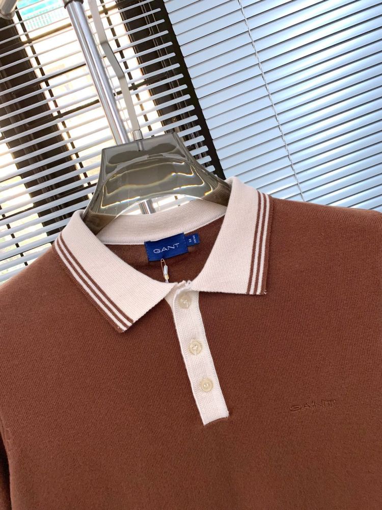 Gant Brown Premium Quality T-shirt-2