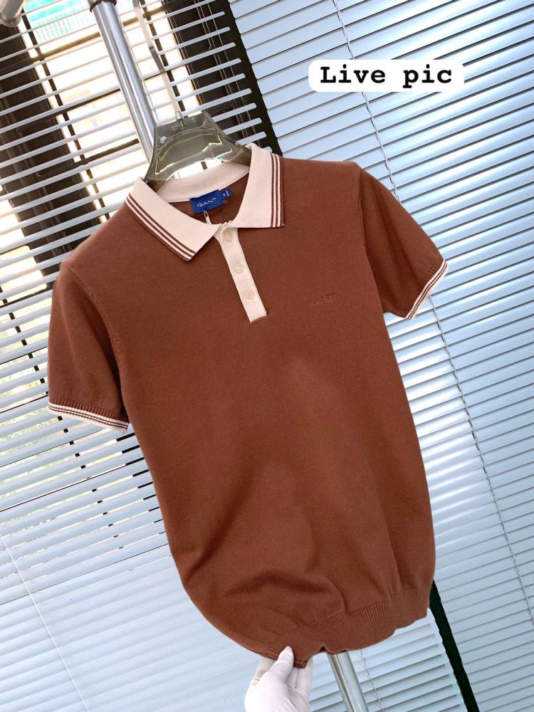 Gant Brown Premium Quality T-shirt-3