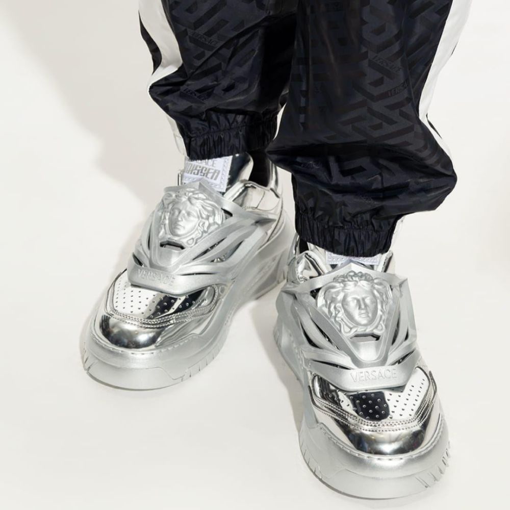 Versace Silver Premium Quality Sneakers-2