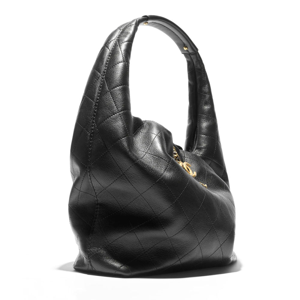 Chanel Maxi Black Iconic 26C Hobo Bag-thumb-1