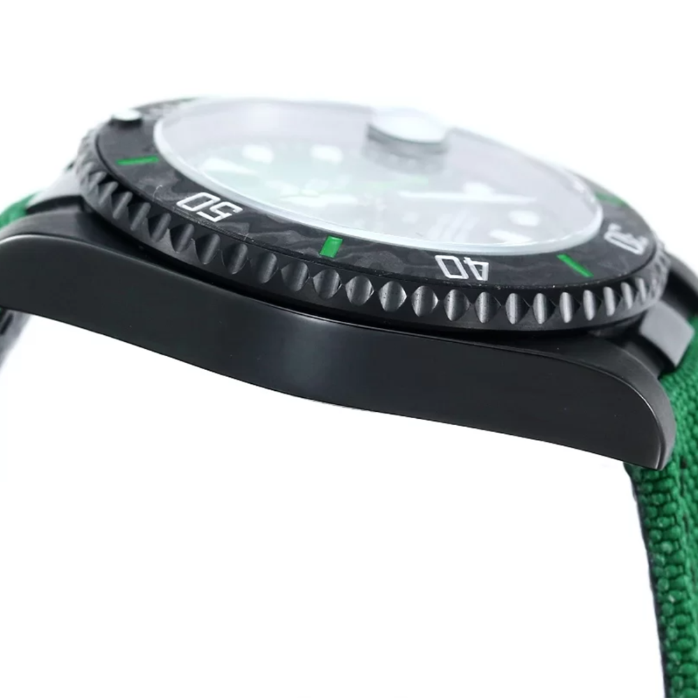 Rolex DiW Submariner "Parakeet" Green Strap Watch 116610-6