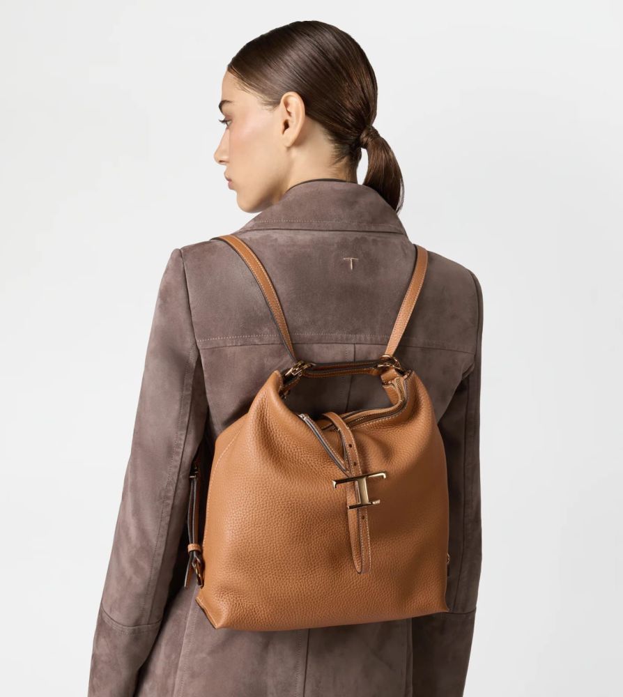 Tod's Timeless Brown Leather Shoulder Bag-2