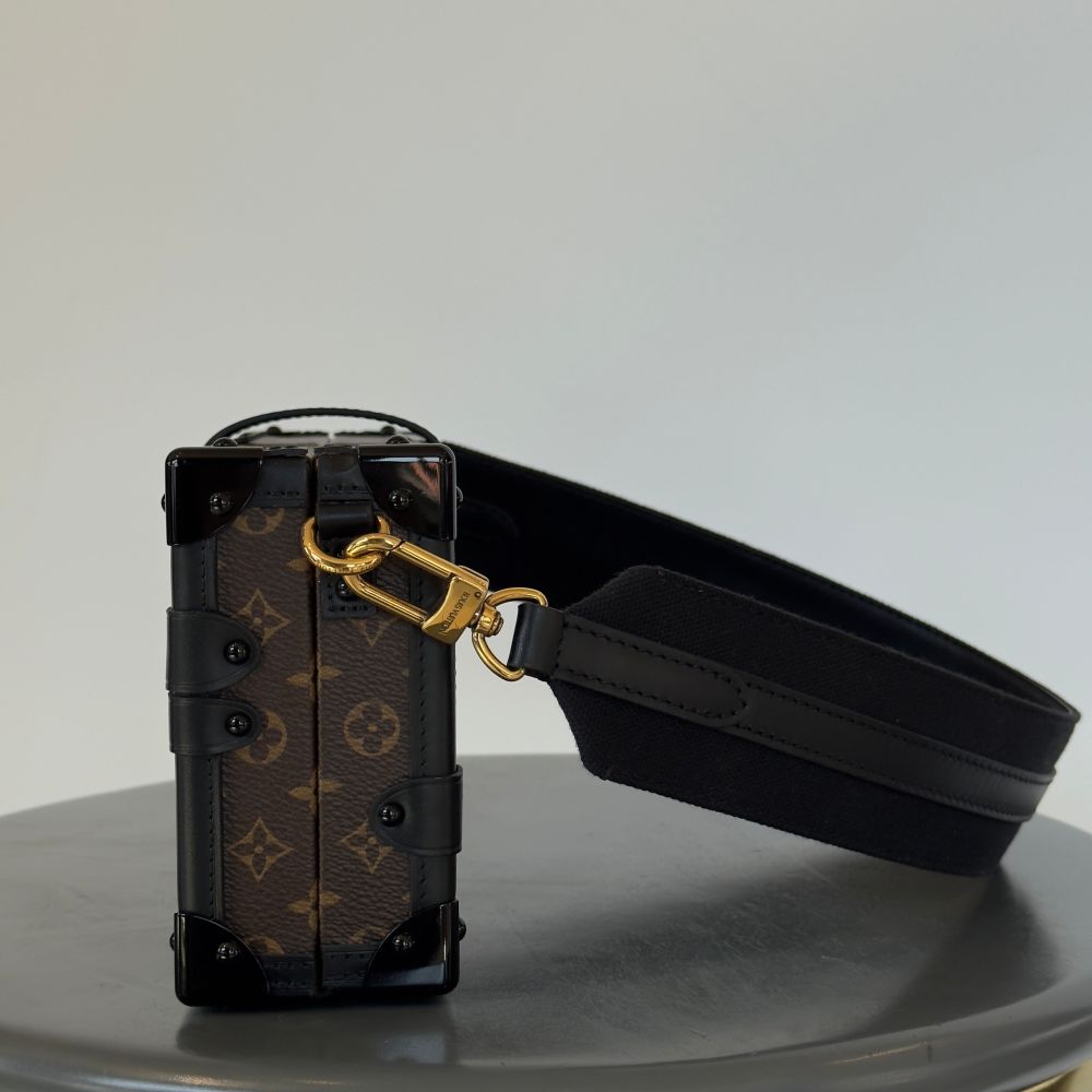 Louis Vuitton Petite Malle East West Brown HandBag-7