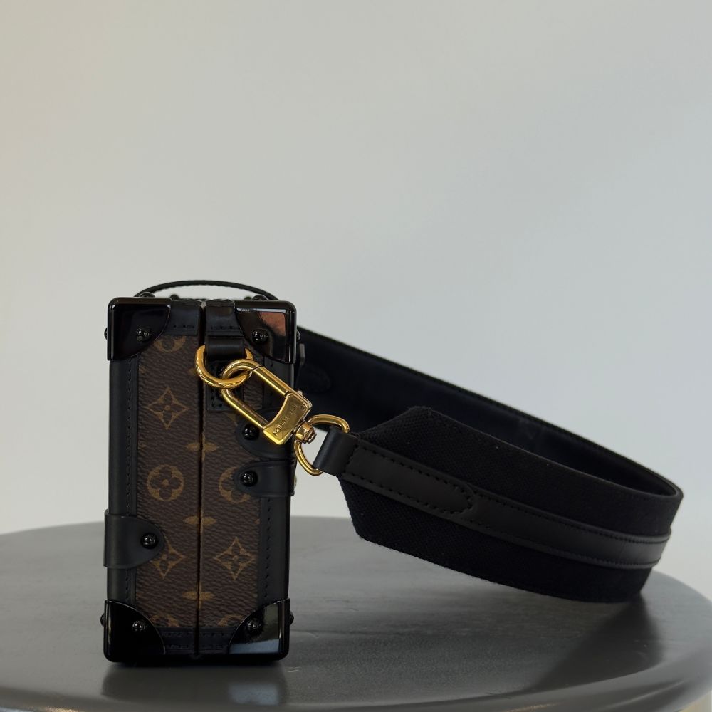 Louis Vuitton Petite Malle East West Brown HandBag-8