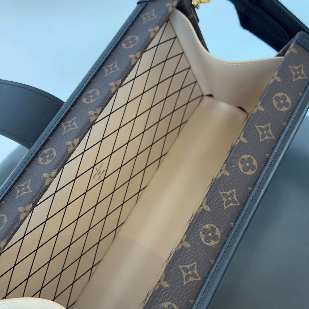 Louis Vuitton Petite Malle East West Brown HandBag-13