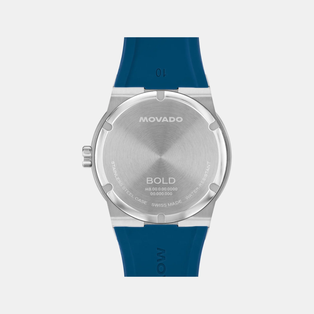 Movado Bold Men Quartz Analog Silicone Watch 3601193-1