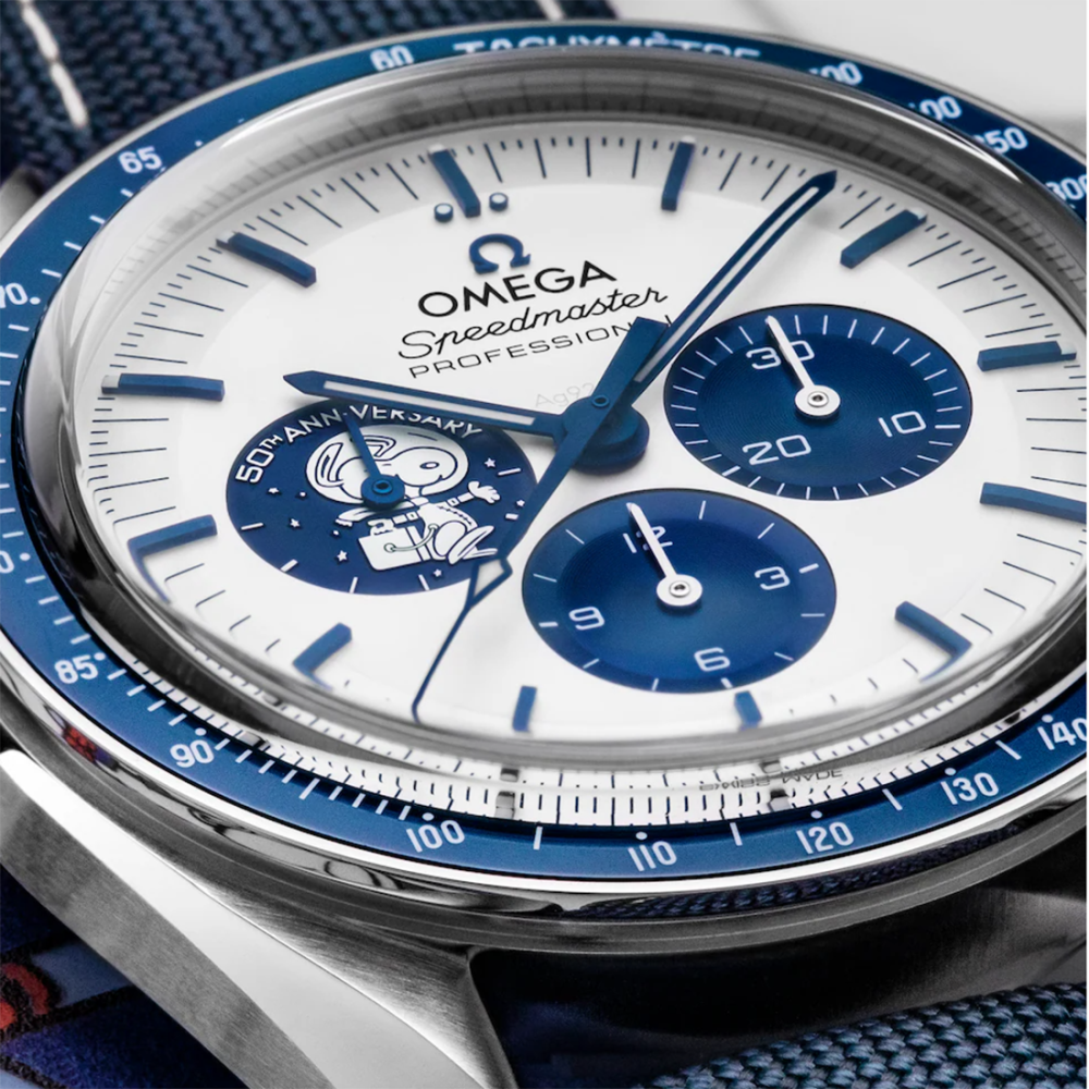 Omega Speedmaster "Silver Snoopy Award" 50th Anniversary Watch 310.32.42.50.02.001-4