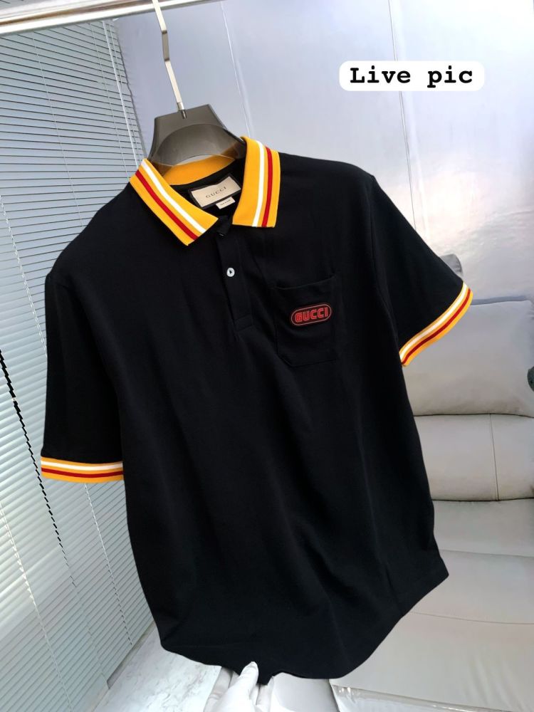 Gucci Black Premium Quality Polo T-shirt-1
