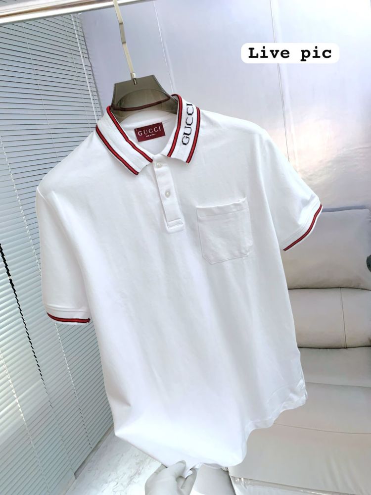 Gucci White Premium Quality Polo T-shirt-1