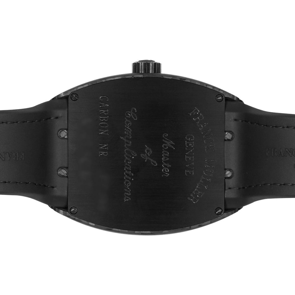Franck Muller Men's Vanguard Black Leather Band Automatic Watch V45 SC DT CARBON.NR-1