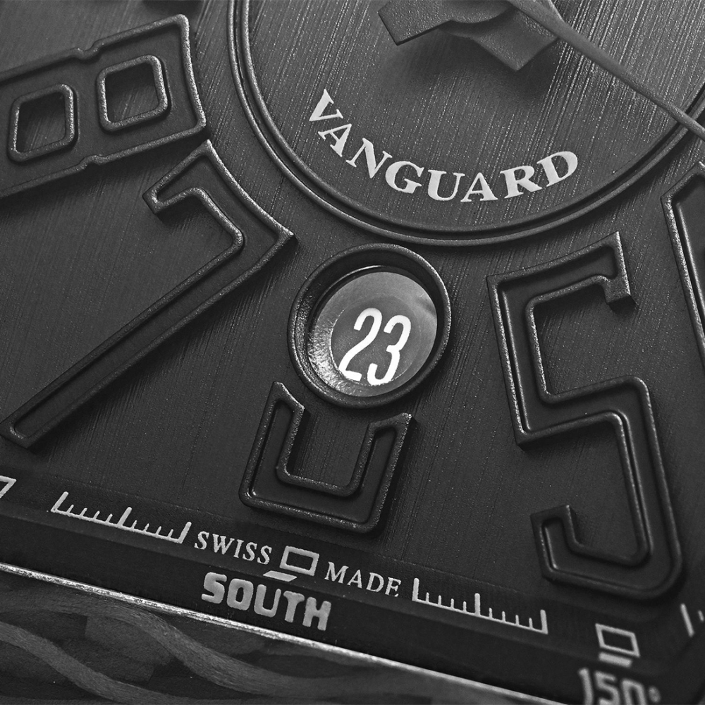 Franck Muller Men's Vanguard Black Leather Band Automatic Watch V45 SC DT CARBON.NR-3