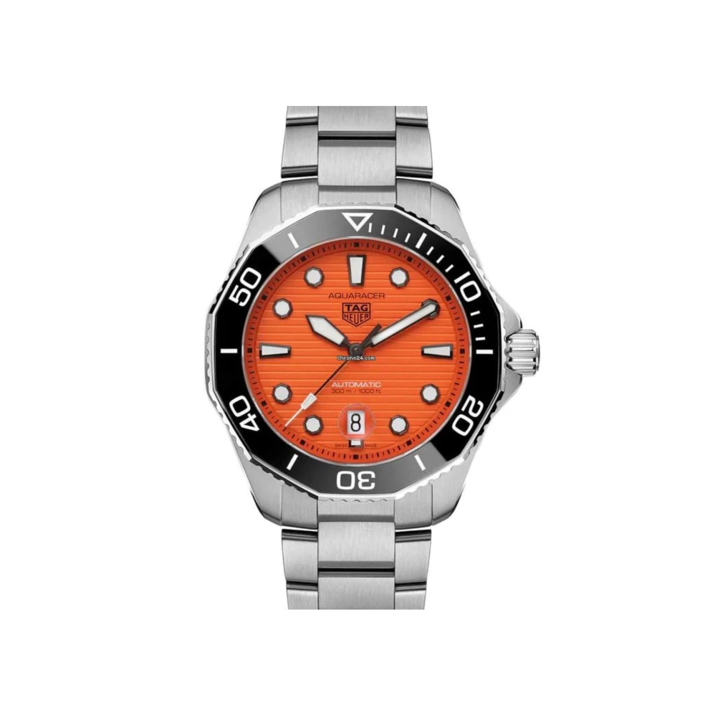 Tag Heuer Aquaracer Professional 300 Orange Diver Automatic Watch WBP201F.BA0632