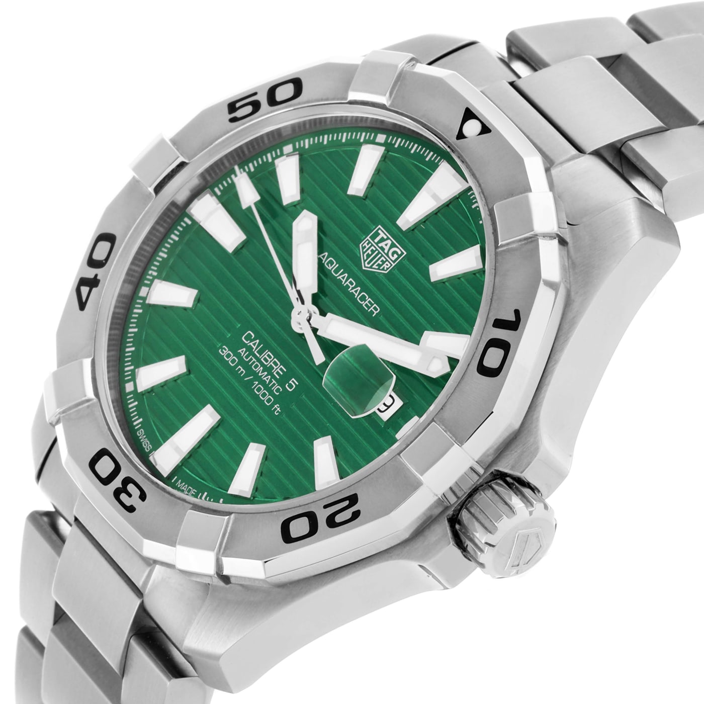 Tag Heuer AquaRacer Men's Silver Stainless Steel Watche WAY2015.BA0927 thumbnail 2