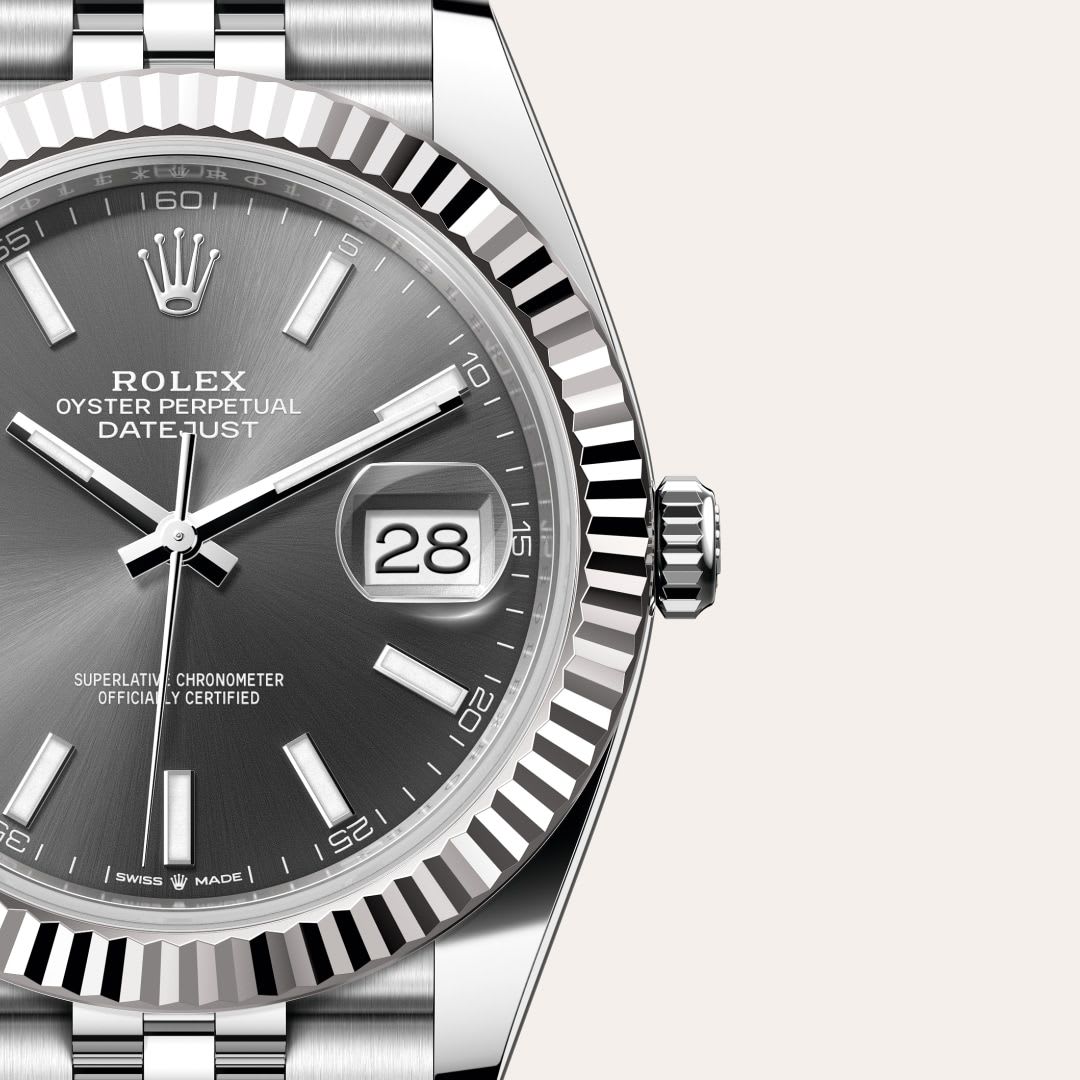 Rolex Datejust 41 Oyster, 41 mm, Oystersteel and Grey Dial M126334-0014 thumbnail 2