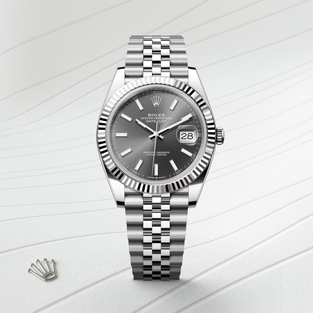 Rolex Datejust 41 Oyster, 41 mm, Oystersteel and Grey Dial M126334-0014 thumbnail 6