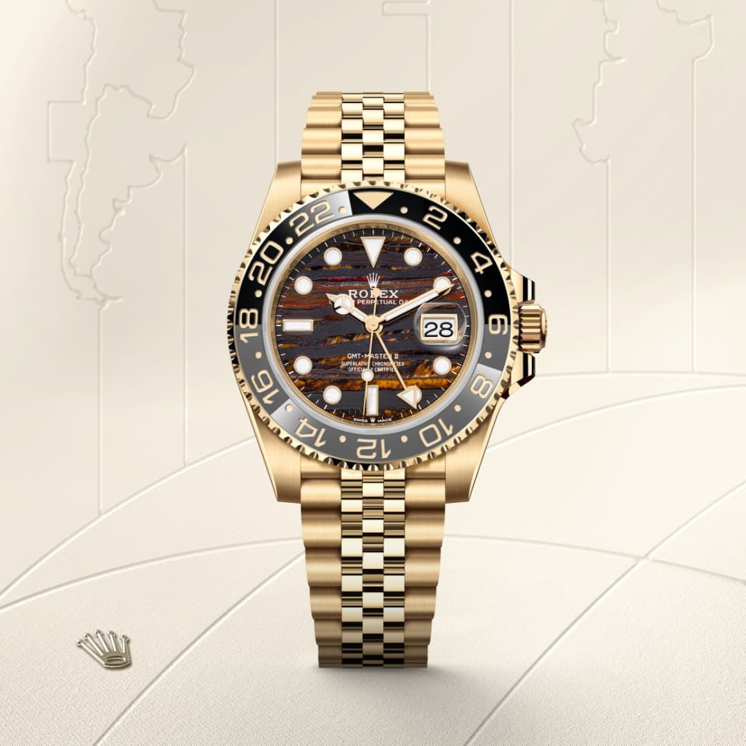 Rolex GMT-Master II Oyster, 40 mm, yellow gold M126718GRNR-0002 thumbnail 6