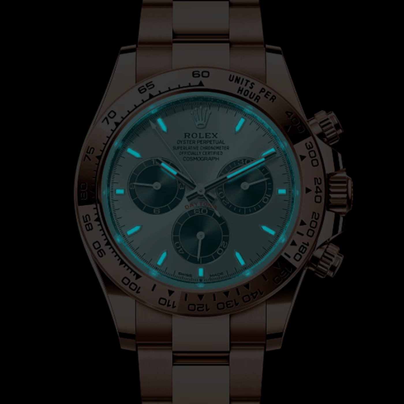 Rolex Cosmograph Daytona Rose Gold Pink Dial Watch 116505-0003 thumbnail 4