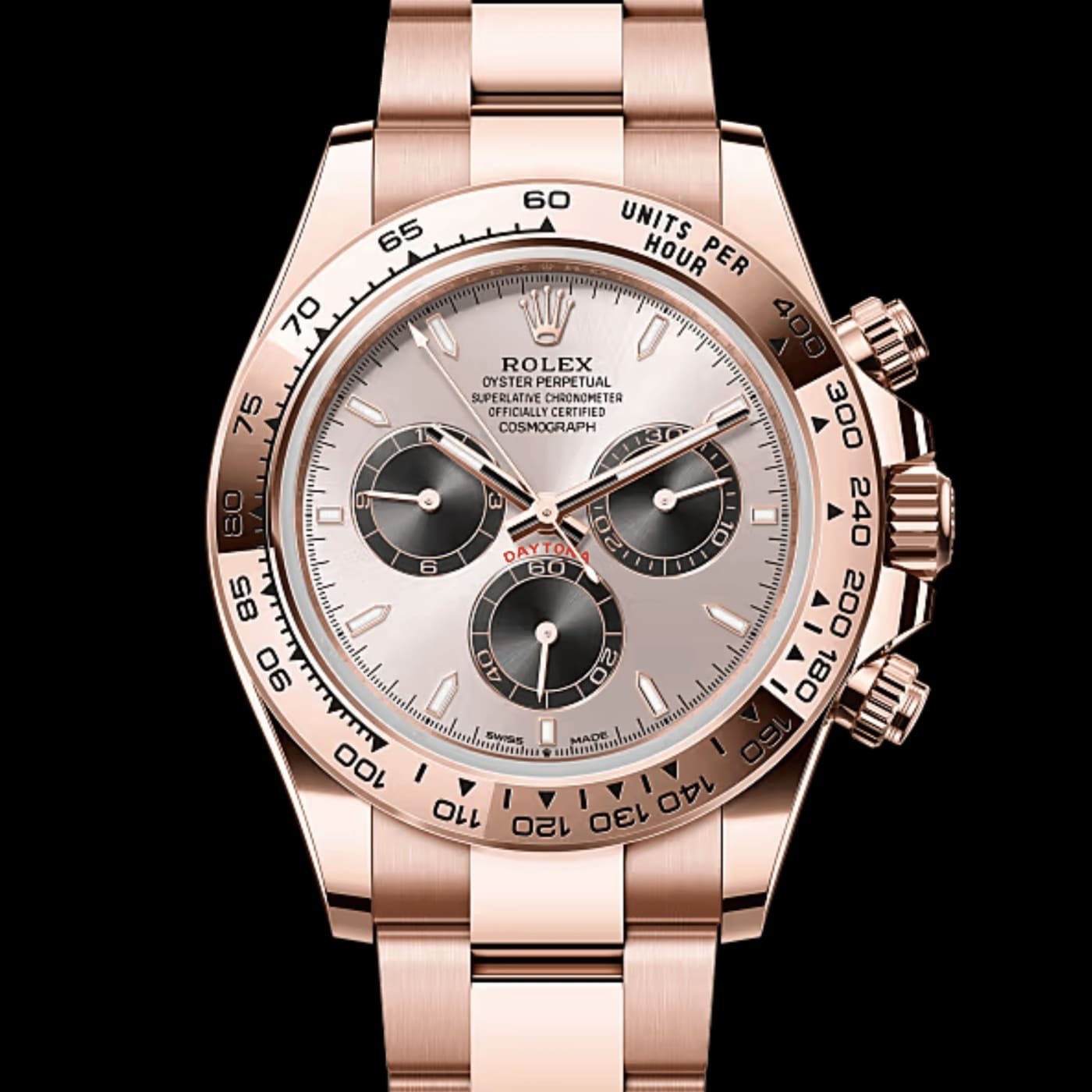 Rolex Cosmograph Daytona Rose Gold Pink Dial Watch 116505-0003 thumbnail 5