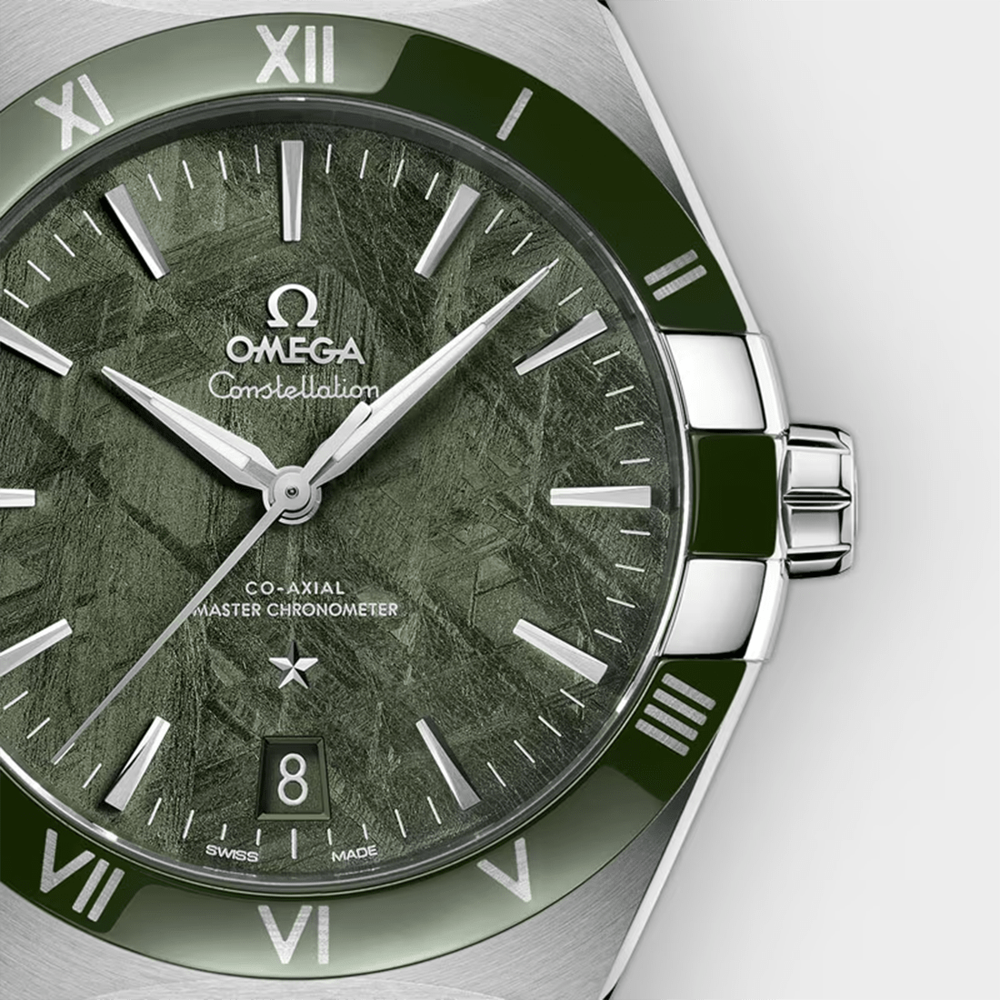 Omega Constellation Co Axial Master Chronometer Green Dial Watch 13130412199002 thumbnail 2