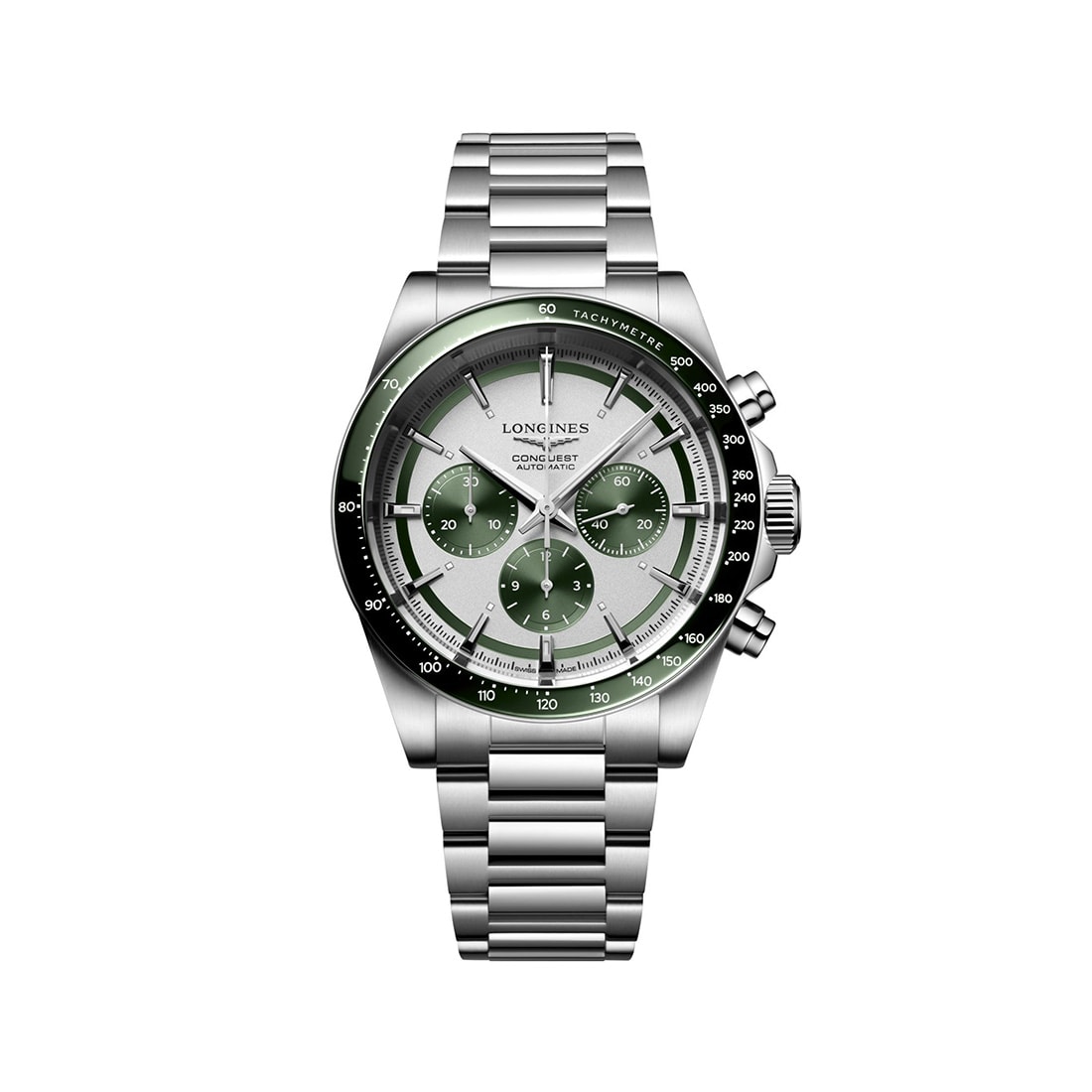 Longines Conquest Chronograph Green Dial Watch L38354026