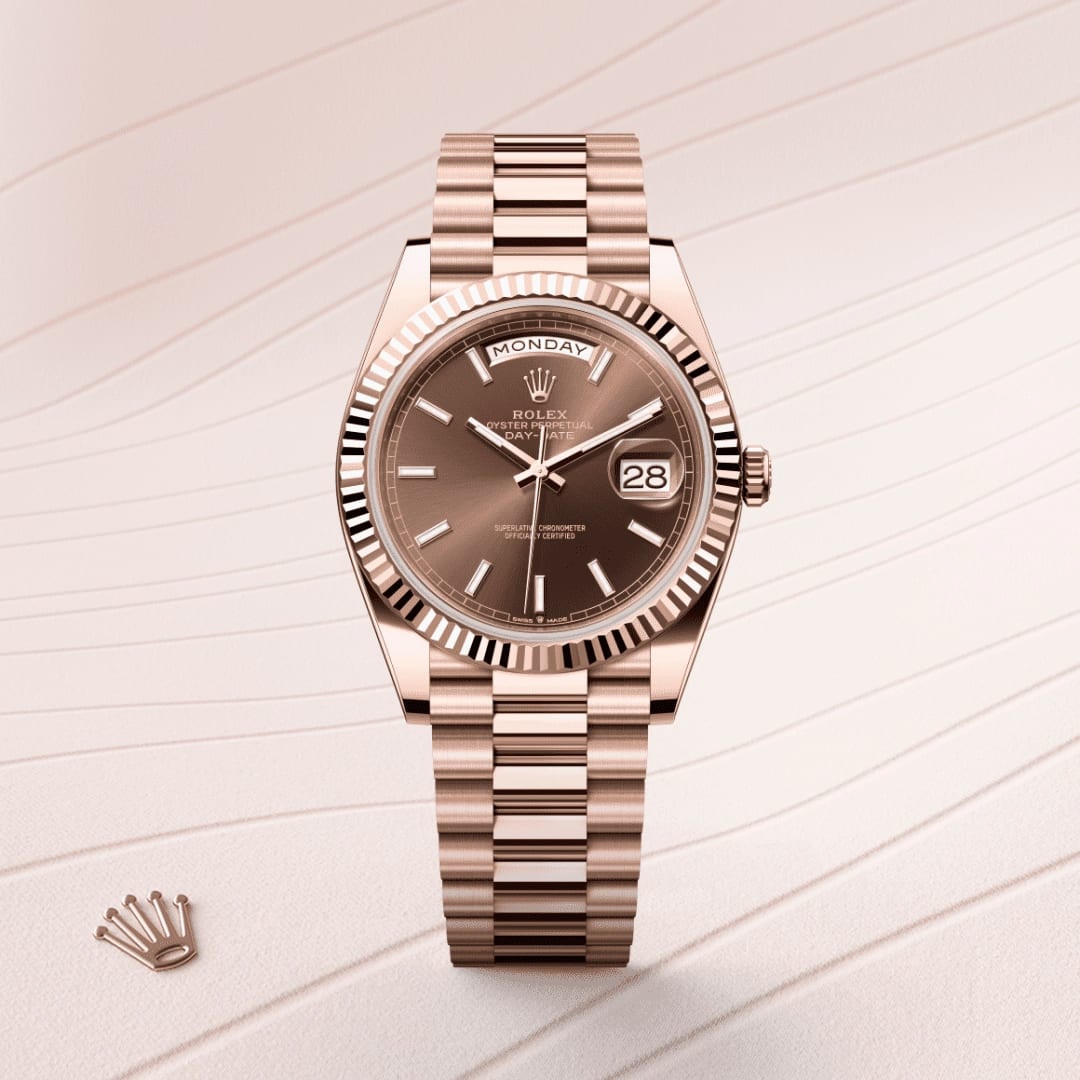 Rolex Day-Date 40 Oyster Everose Gold Mens Watch 228235 thumbnail 2