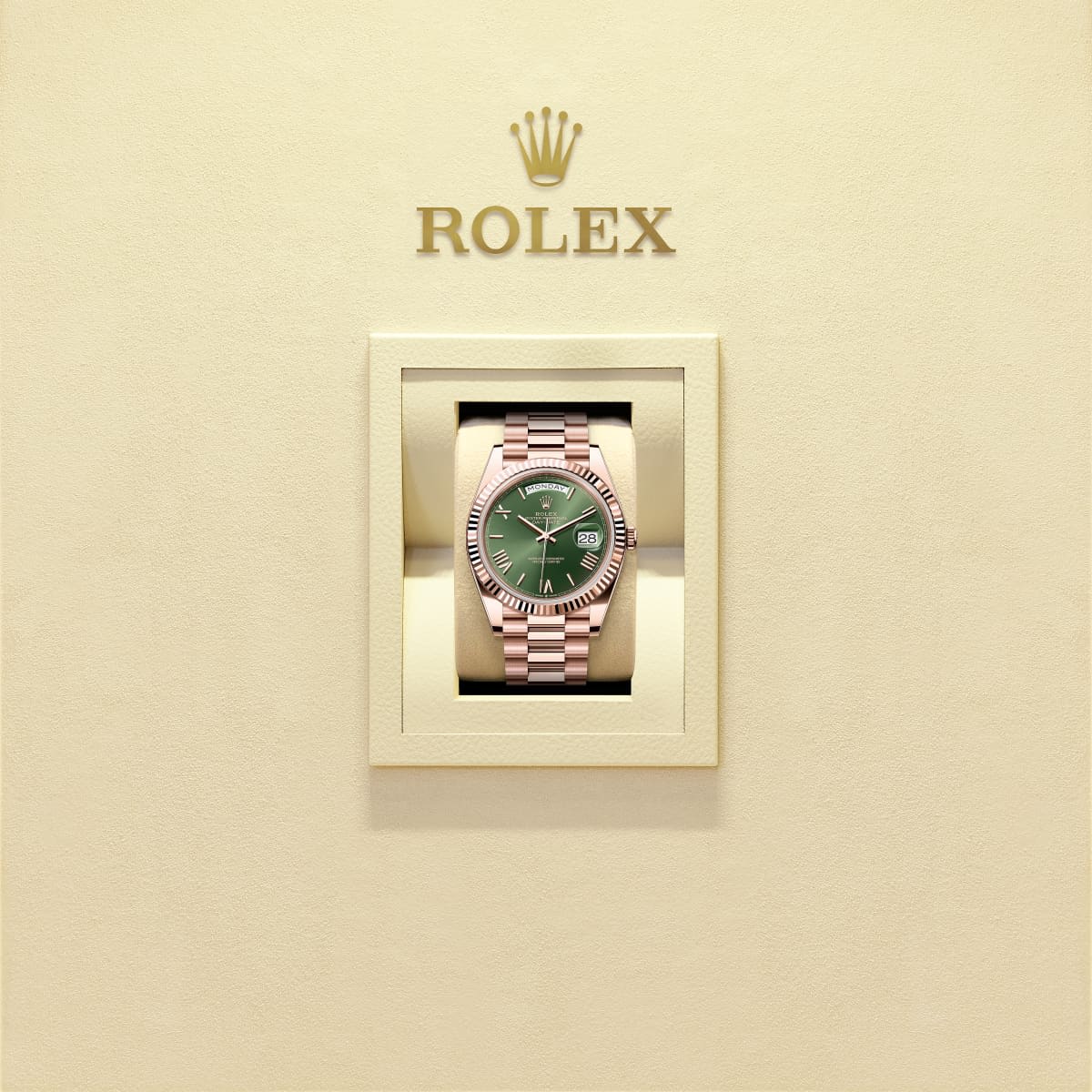 Rolex Day-Date 40 Oyster Green Dial Mens Watch 228235 thumbnail 9