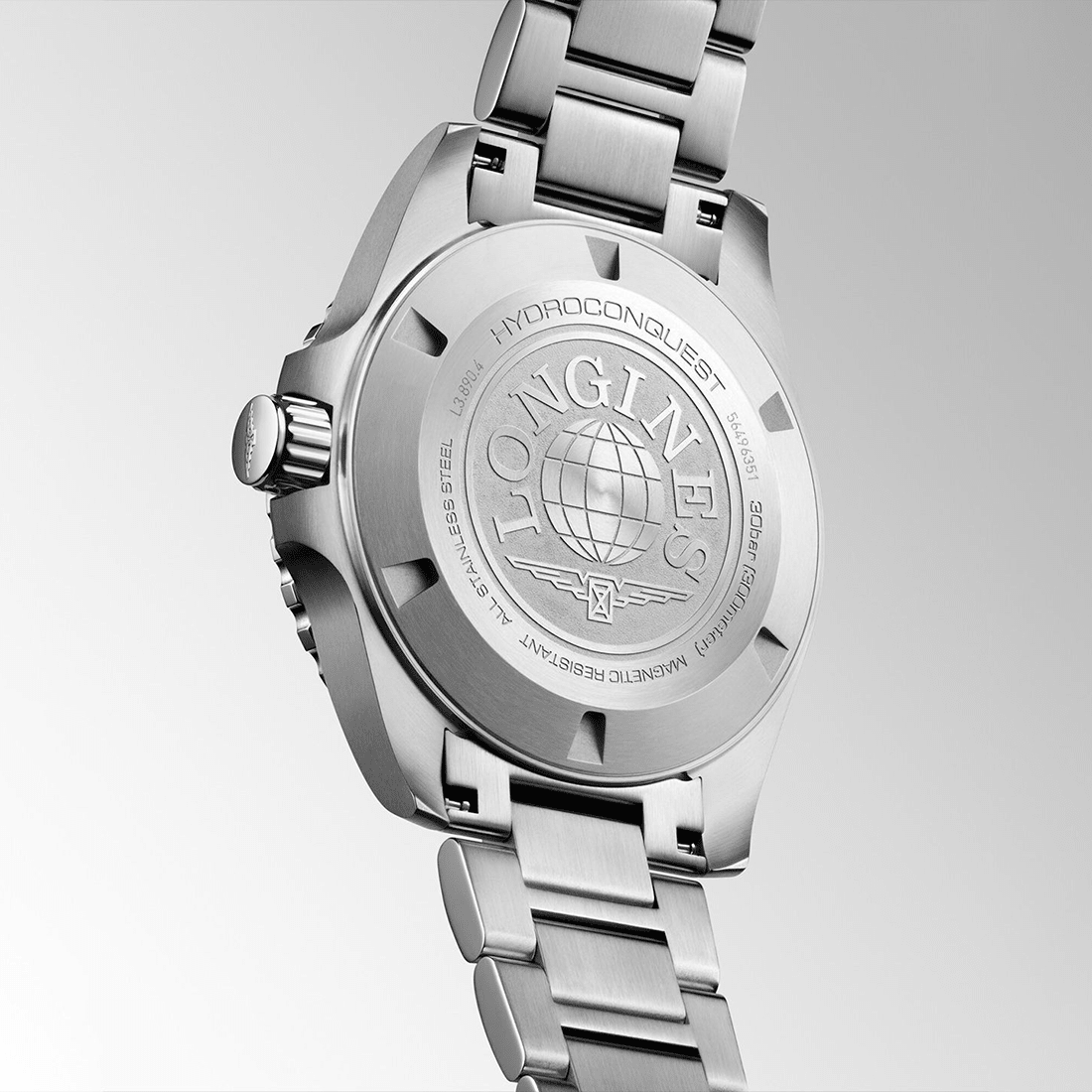 Longines HydroConquest GMT Automatic Black Dial Watch L3.890.4.56.6 thumbnail 2