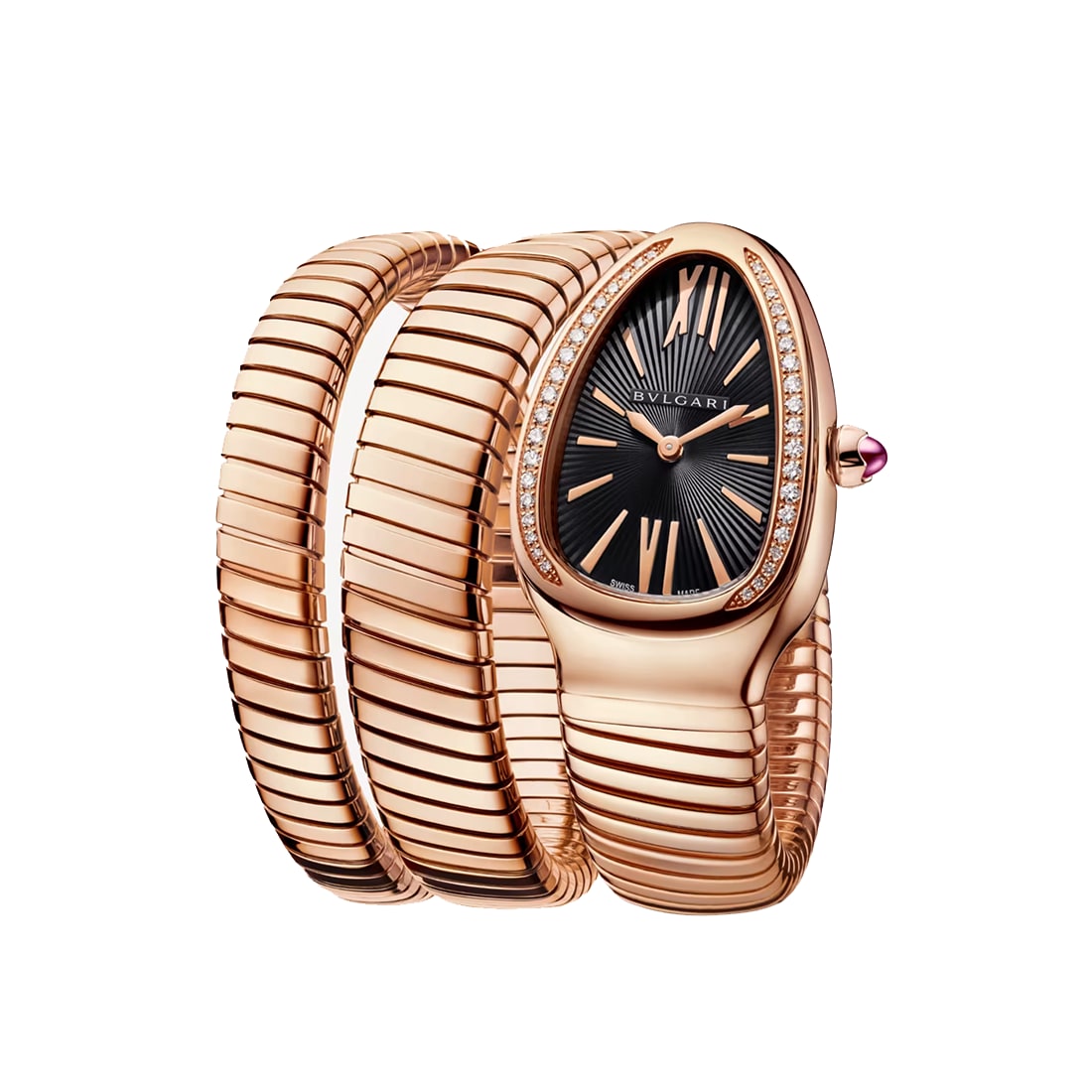 Bvlgari Luxury Serpenti Tubogas Quartz Watche for Women 101814 thumbnail 4