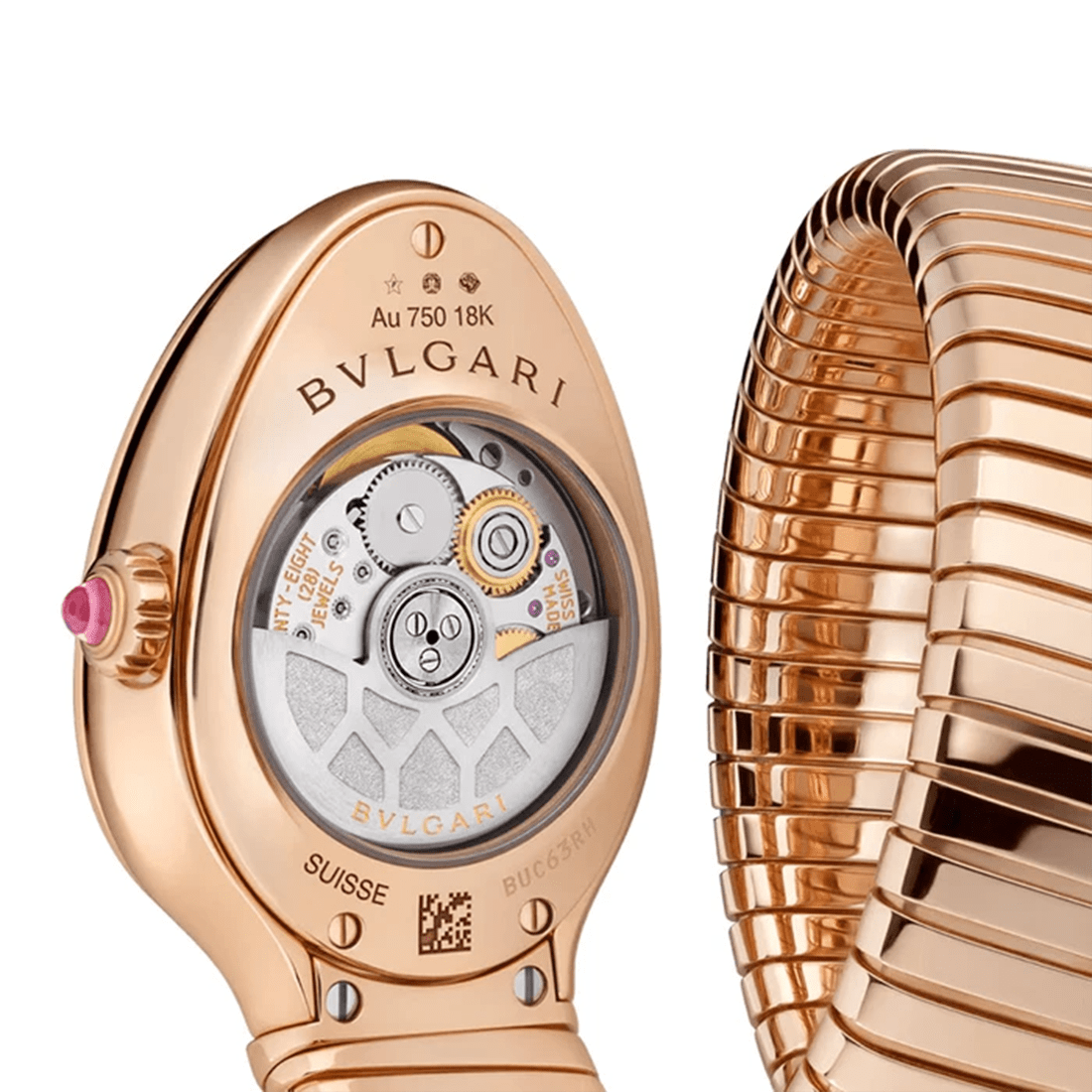 Bvlgari Luxury Serpenti Tubogas Quartz Watche for Women 101814 thumbnail 3