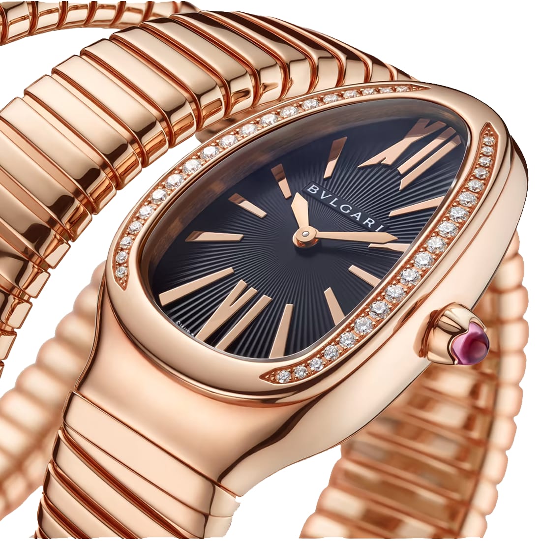 Bvlgari Luxury Serpenti Tubogas Quartz Watche for Women 101814 thumbnail 2