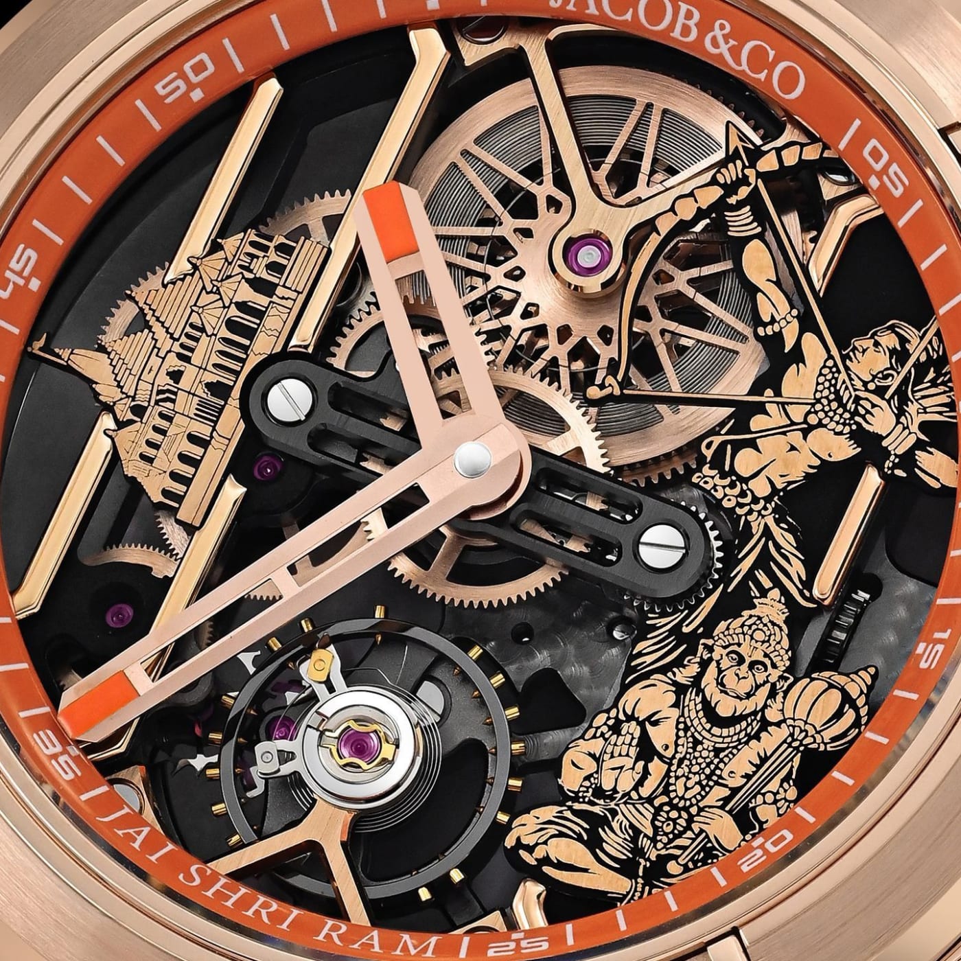 Jacob & Co. Epic X Ram Janmabhoomi Rose Gold Special Edition EX113.43.AA.AB.BBRUA thumbnail 3