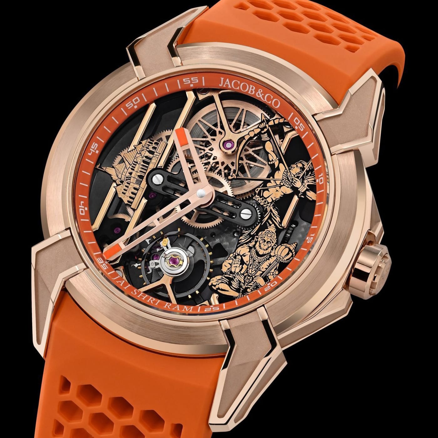 Jacob & Co. Epic X Ram Janmabhoomi Rose Gold Special Edition EX113.43.AA.AB.BBRUA thumbnail 5