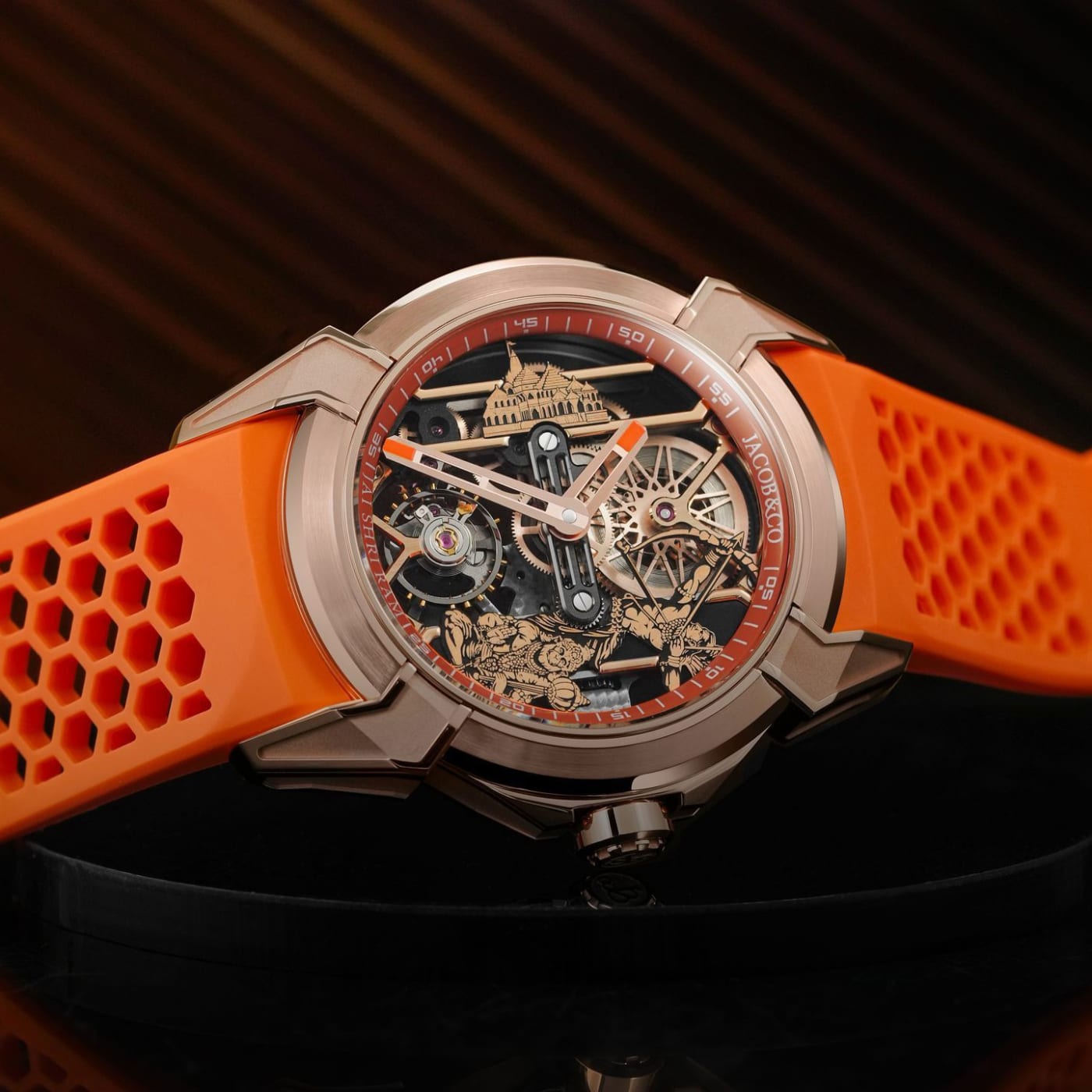 Jacob & Co. Epic X Ram Janmabhoomi Rose Gold Special Edition EX113.43.AA.AB.BBRUA thumbnail 6