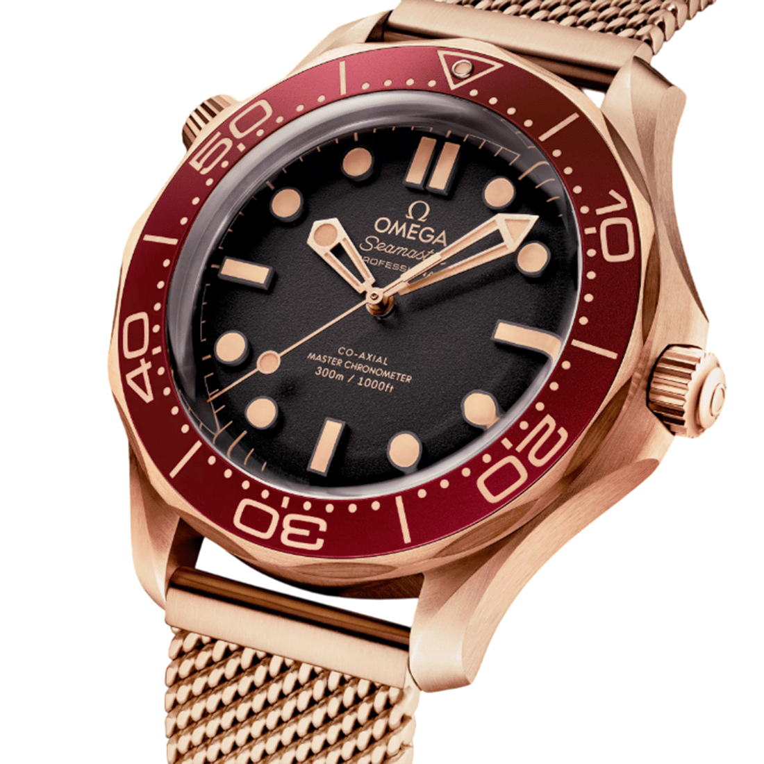 Omega Seamaster Diver 300M In Bronze Gold Watch 210.90.42.20.01.003 thumbnail 2