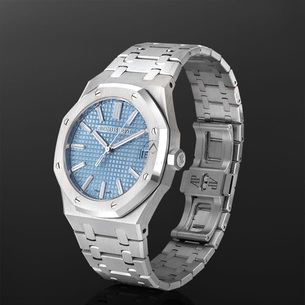 Audemars Piguet Royal Oak, Blue Dial, 41 mm 15510BC.OO.1320BC.01 thumbnail 9