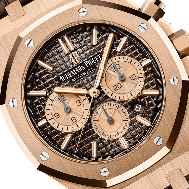 Audemars Piguet Royal Oak Selfwinding Chronograph 41MM Brown 18K Rose Gold Men's Watch 26331OR.OO.D821CR.01 thumbnail 7